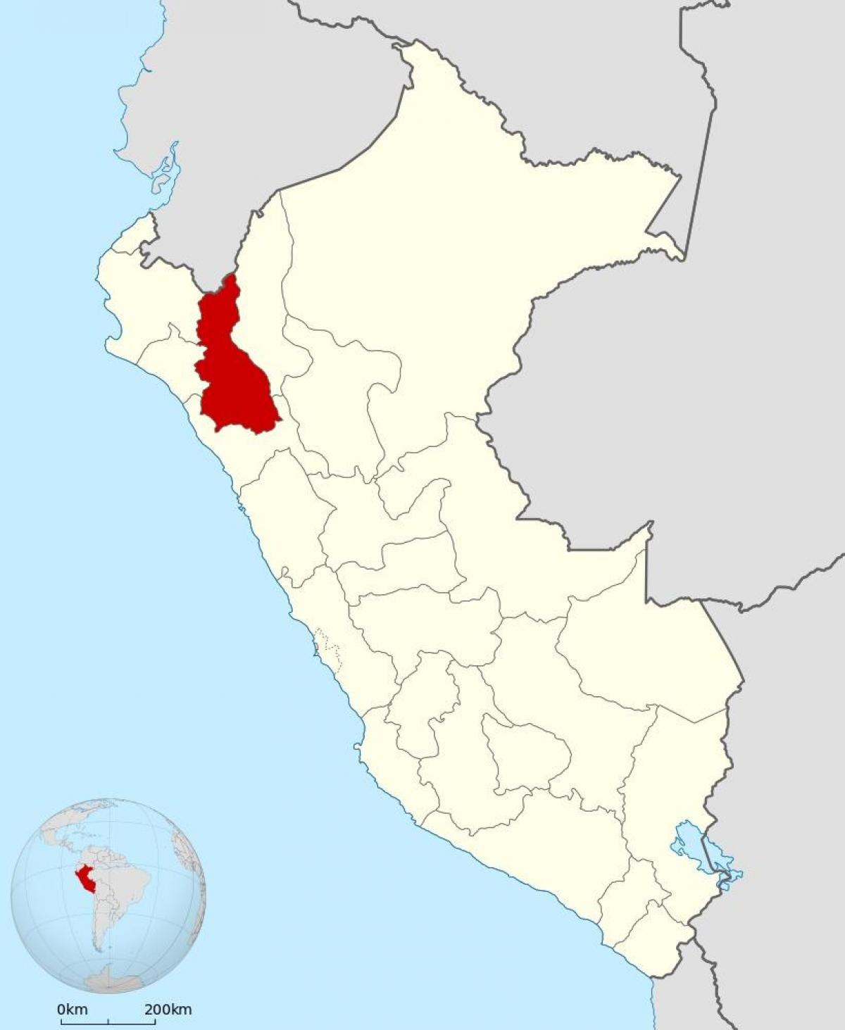 نقشه cajamarca پرو