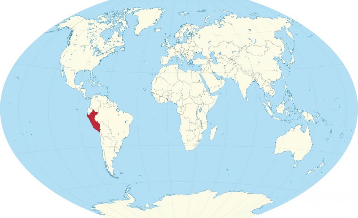 پرو کشور در نقشه جهان