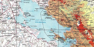 نقشه از دریاچه تیتیکاکا پرو 