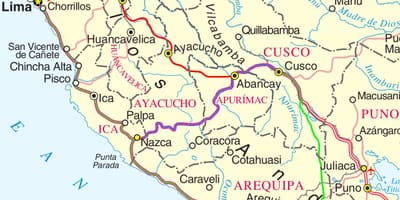 نقشه cusco, پرو