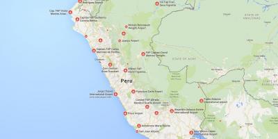 فرودگاه در کشور پرو نقشه