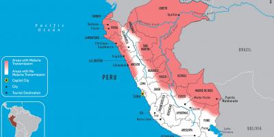 نقشه از پرو مالاریا